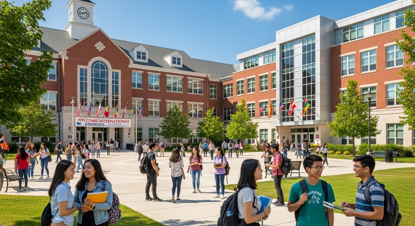 アメリカの高校での学習風景