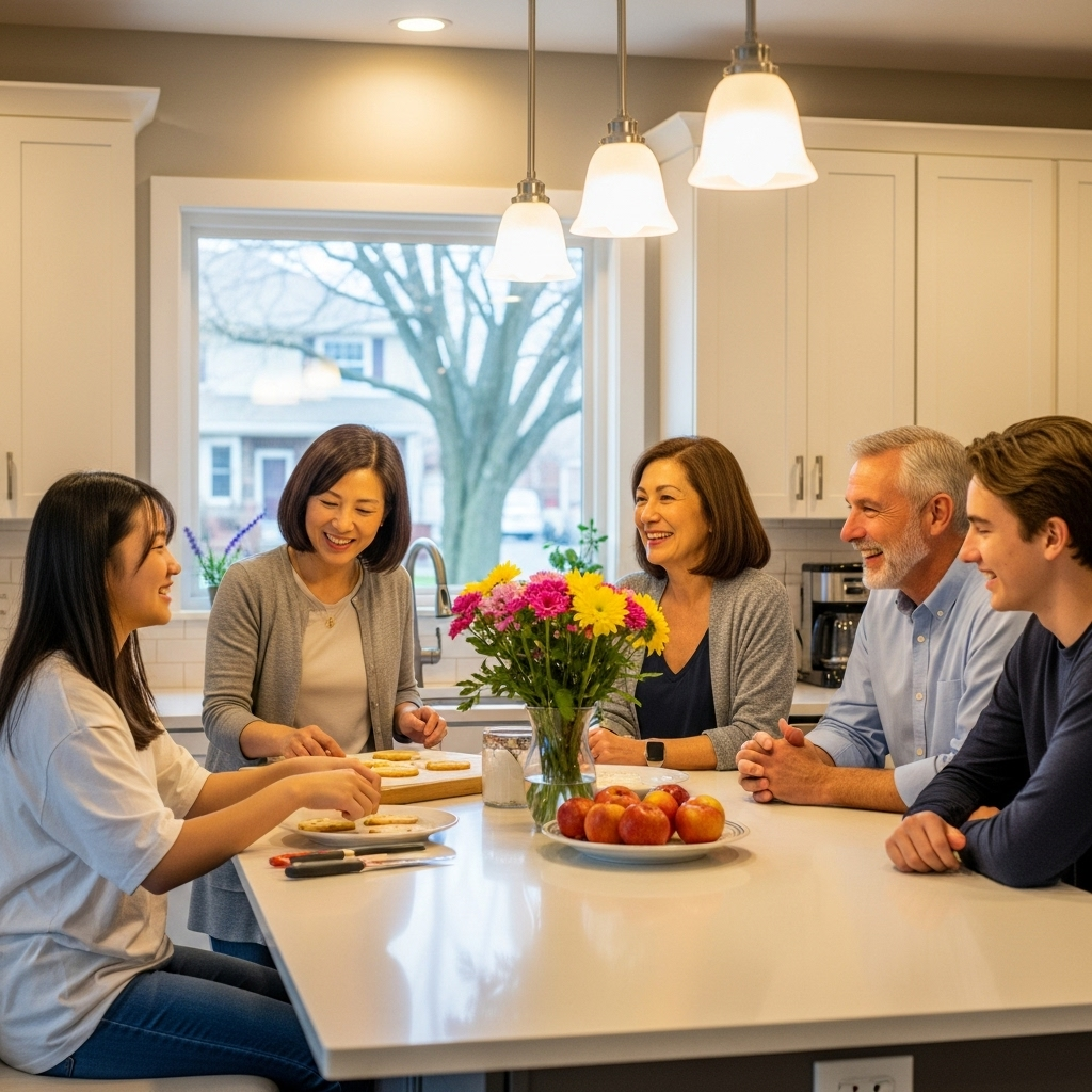 ホームステイ - 温かいホストファミリーとの生活