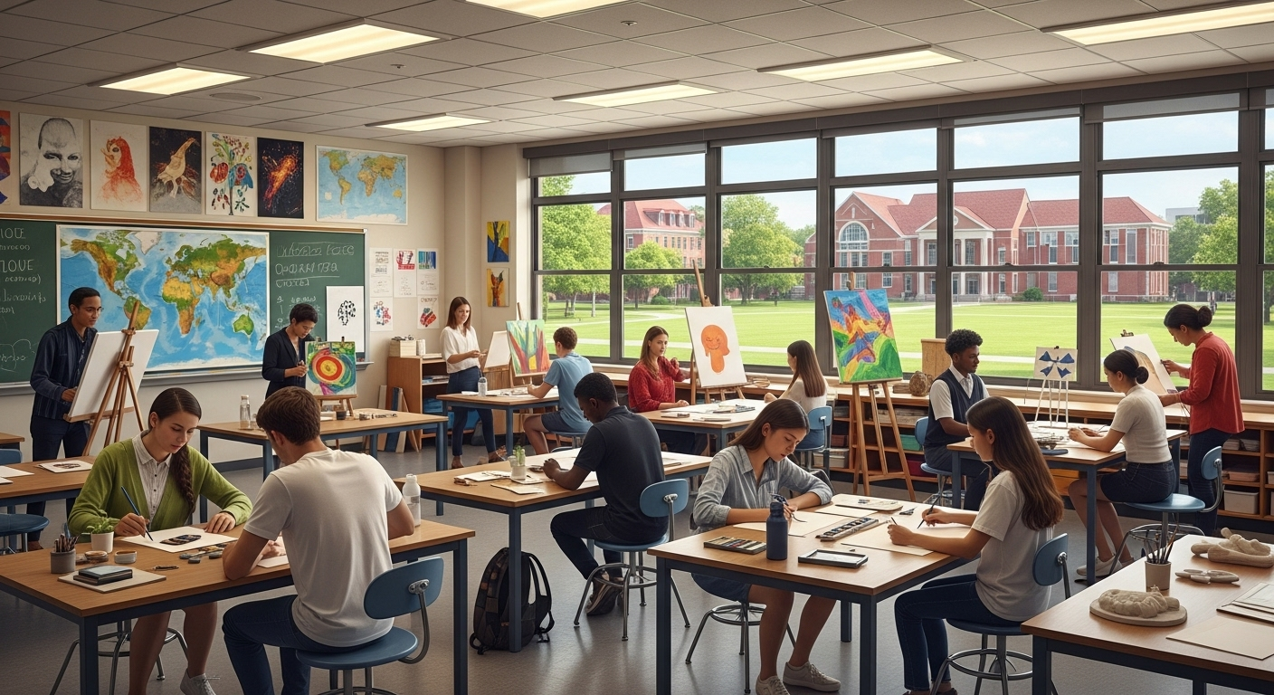 多彩な科目 - STEM・芸術・語学・体育